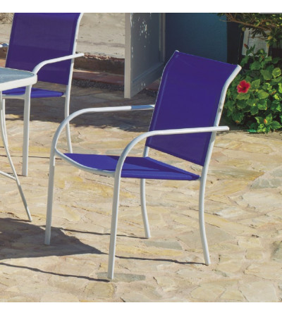 SILLON ACERO BLANCO/TEXTILEN AZUL BRENDA-3