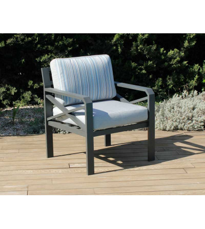 SILLON CONFORT ALUMINIO LAUSANA-1 PLAZA
