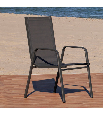 SILLON ALUMINIO AVALON  TUBO PLANO