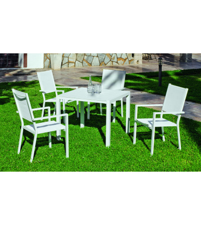 SILLON ALU/TEXT COMEDOR ROMA-3