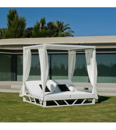 CAMA ALUMINIO BALINESA-210 C/CORTINAS